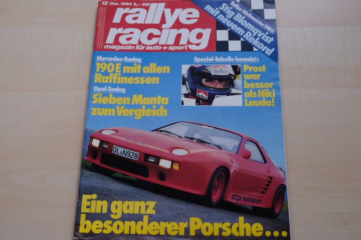Deckblatt Rallye Racing (12/1984)